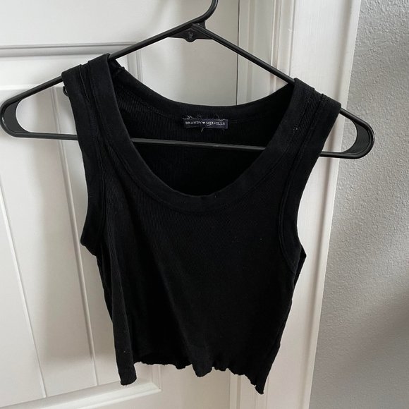 Brandy Melville Black Crop Top - Picture 1 of 2